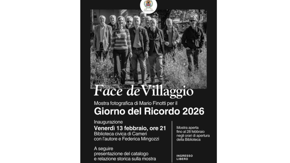 Cameri, “Face de Villaggio”: mostra di Mario Finotti per il Giorno del Ricordo